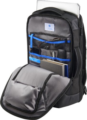 HP Recycled Series 15.6-inch backpack Black Polyvinyl Butyral (PVB), Polyethylene terephthalate (PET)