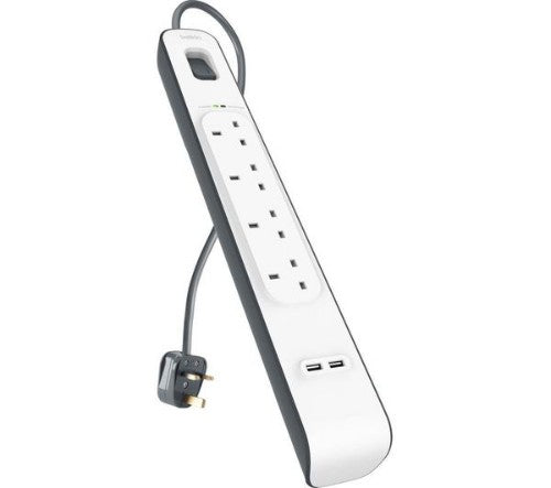 Belkin BSV401AF2M surge protector White 4 AC outlet(s) 2 m