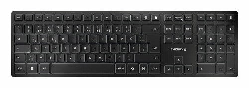 CHERRY KW 9100 SLIM keyboard Universal RF Wireless + Bluetooth QWERTY Portuguese Black, Grey