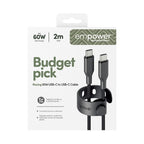 PanzerGlass empower by ® Racing 60W USB-C to USB-C Cable | USB 2.0 | 2M | Space Black