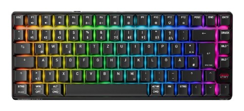 CHERRY XTRFY K33 Compact Wireless keyboard Gaming USB + RF Wireless + Bluetooth QWERTZ German Black