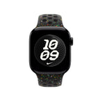 Apple MGAE4ZM/A smart wearable accessory Band Black Aluminium, Fluoroelastomer