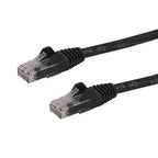 StarTech.com 7.5m CAT6 Ethernet Cable - Black CAT 6 Gigabit Ethernet Wire -250MHz 100W PoE RJ45 UTP Network/Patch Cord Snagless w/Strain Relief Individually Tested