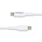 StarTech.com 10ft (3m) USB-C Charging Cable, Charge & Sync, 60W (3A) PD, USB 2.0 Laptop Charger Cable, TPE Jacket - White USB C Charging Cord