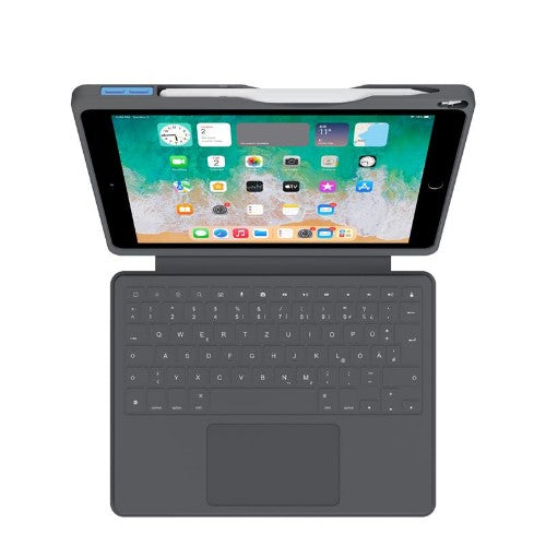 DEQSTER Smart Rugged Touch PLUS Keyboard for iPad 10.2" (7th/8th/9th Gen.), QWERTY Layout