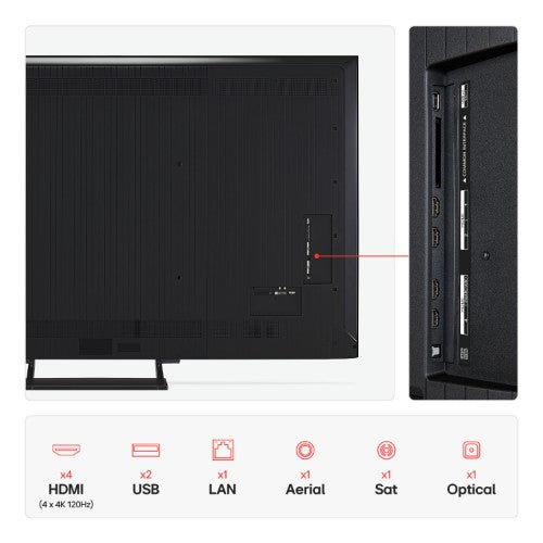 LG 85QNED93A6A.AEKQ TV 2.16 m (85") 4K Ultra HD Smart TV Wi-Fi Black
