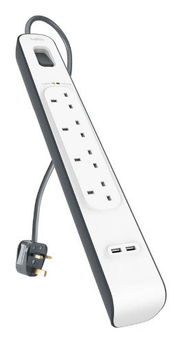 Belkin BSV401AF2M surge protector White 4 AC outlet(s) 2 m