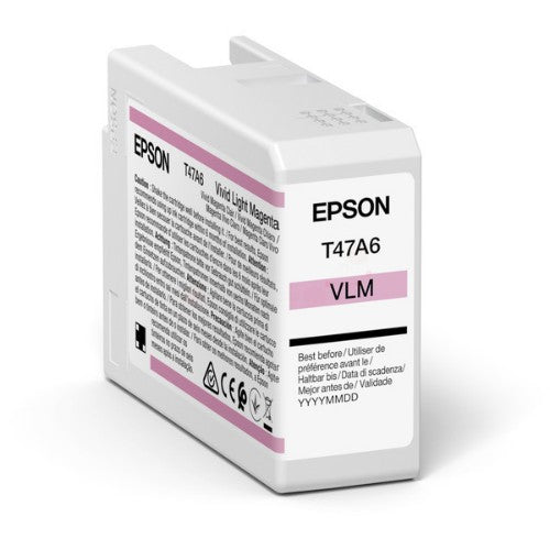 Epson C13T47A600/T47A6 Ink cartridge light magenta 50ml for Epson SC-P 900