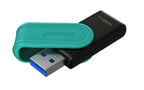 Kingston Technology DataTraveler 128GB Portable USB 3.2 Gen 1 Exodia S (Black/Turquoise)
