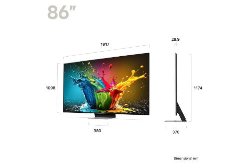 LG QNED MiniLED QNED99 2.18 m (86") 8K Ultra HD Smart TV Wi-Fi Silver