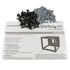 StarTech.com 4-Post 8U Hinged Wall-Mount Network Rack, 19" Open Frame Server Rack with 19.8in Mounting Depth, Wall Mount Swing Out Data Rack for IT / AV / Patch Panel / Computer Equipment