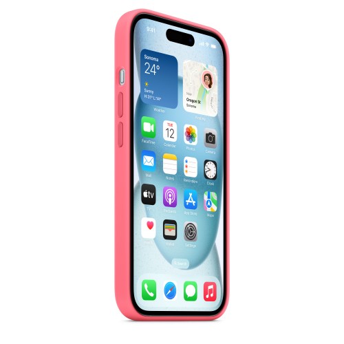 Apple iPhone 15 Silicone Case with MagSafe - Pink