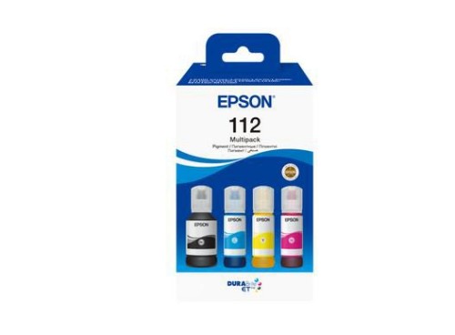 Epson C13T06C64A/112 Ink bottle multi pack Bk,C,M,Y 127ml + 3x70ml Pack=4 for Epson L 6400/M 15140