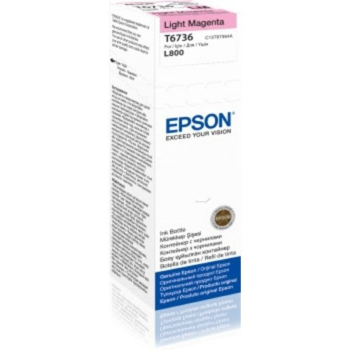Epson C13T67364A/T6736 Ink bottle light magenta, 1.8K pages 70ml for Epson L 800
