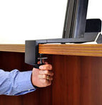 Ergotron WorkFit-S, Single LD with Worksurface+ Black Flat panel Multimedia stand