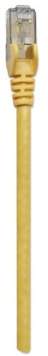 Intellinet Network Patch Cable, Cat6, 10m, Yellow, CCA, U/UTP, PVC, RJ45, Gold Plated Contacts, Snagless, Booted, Lifetime Warranty