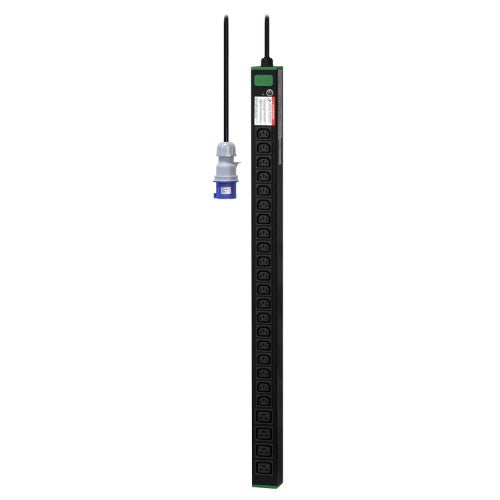 APC Easy Rack PDU, Basic, Vertical, 1 Phase, 3.7kW, 230V, 16A, 20 x C13 and 4 x C19 outlets, IEC60309 PLUG