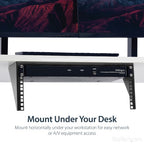 StarTech.com 4U 19in Steel Vertical Wall Mount Equipment Rack Bracket - TAA