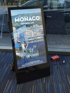 Allsee Technologies OAB43HD8-CW Signage Display Digital A-board 109.2 cm (43") 700 cd/m² Full HD Black Built-in processor Android 7.1