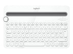 Logitech K480 Grey, White Bluetooth AZERTY French