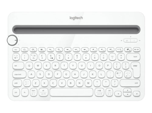 Logitech K480 Grey, White Bluetooth AZERTY French