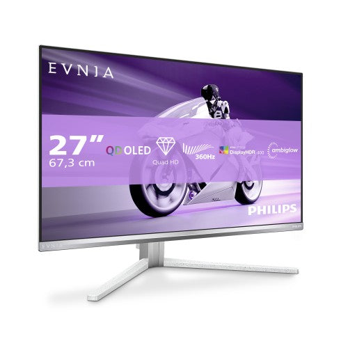 Philips Evnia 8000 27M2N8500/00 computer monitor 67.3 cm (26.5") 2560 x 1440 pixels Quad HD QD-OLED White