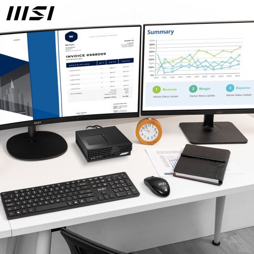MSI PRO DP21 14M Intel Core i7 14700 ( 14th Gen Desktop CPU ), Barebone, DP21 14M, SFF, Mini Computer, HTPC, (NO RAM, NO Storage, NO OS), Intel Graphics/DDR5/HDMI/LAN/WiFi 6E/BT 5.3 - PRO DP21 14M i7 14700 BB