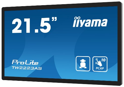 iiyama 21.5” Full HD PCAP 10pt interactive Touch Panel PC with Android OS and edge-to-edge glass design