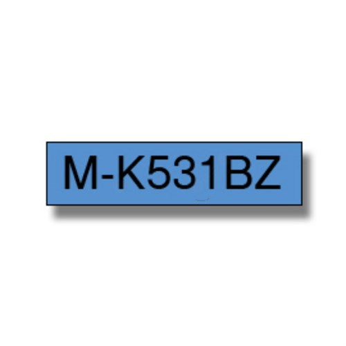 Brother MK-531BZ DirectLabel black on blue 9mm x 8m for Brother P-Touch M 9-12mm