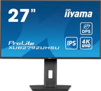 iiyama ProLite 27’’ IPS panel technology, ultra slim monitor featuring 4K resolution, Dynamic Power Saving (DPS) and height adjustable stand