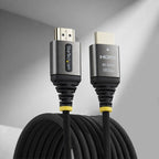 StarTech.com 2m (6ft) Premium Certified High Speed HDMI Cable, Ultra Flexible HDMI Cable, 4K 60Hz/1440p 144Hz w/HDR10/ARC, 18Gbps, High Flex Braided HDMI Cord