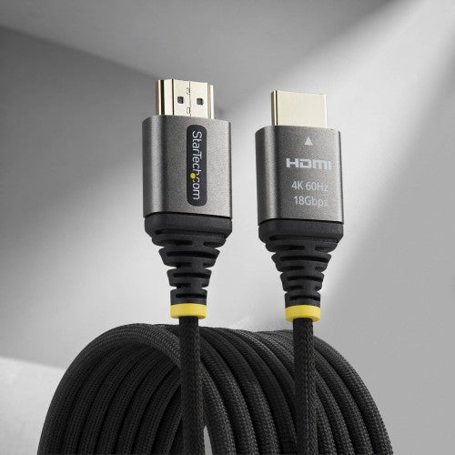 StarTech.com 3m (10ft) Premium Certified High Speed HDMI Cable, Ultra Flexible HDMI Cable, 4K 60Hz/1440p 144Hz w/HDR10/ARC, 18Gbps, High Flex Braided HDMI Cord