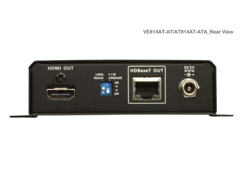 ATEN VE814AT AV extender AV transmitter Black