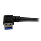 StarTech.com 1m Black SuperSpeed USB 3.0 (5Gbps) Cable - Right Angle A to B - M/M