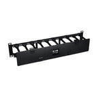 Tripp Lite SRCABLEDUCT2UHD SmartRack 2U High Capacity Horizontal Cable Manager - Finger duct with dual-hinge cover