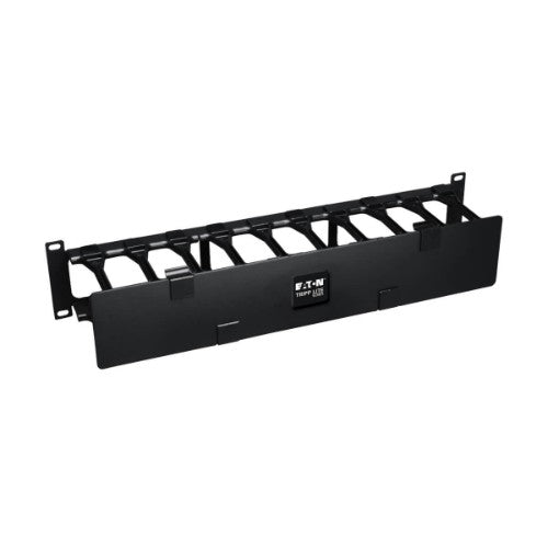 Tripp Lite SRCABLEDUCT2UHD SmartRack 2U High Capacity Horizontal Cable Manager - Finger duct with dual-hinge cover