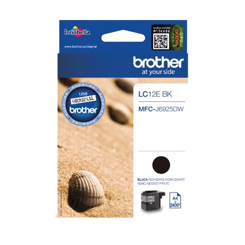 Brother LC-12EBK Ink cartridge black, 2.4K pages ISO/IEC 24711 for Brother MFC-J 6925