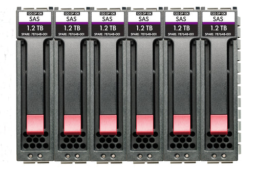 HPE MSA 48TB SAS 12G Midline 7.2K LFF (3.5in) M2 1yr Wty 6-pack HDD Bundle