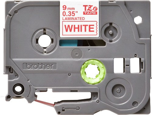 Brother TZE-222 DirectLabel red on white Laminat 9mm x 8m for Brother P-Touch TZ 3.5-18mm/6-12mm/6-18mm/6-24mm/6-36mm