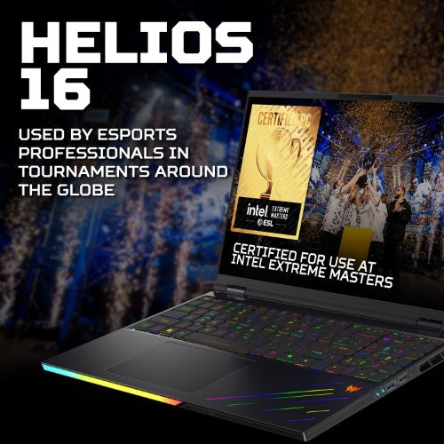 Acer Predator Helios 16 AI (PH16-73) Intel Ultra 9, 64GB, 1TB SSD, RTX5090, 16" WQXGA, Windows 11 Gaming Laptop