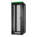 APC Easy Rack, 48U, Black, With Roof, Castors, Feet, 4 Brackets, and Bottom, No Side Panels, 2258H x 800W x 1200D mm