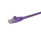 StarTech.com 100ft CAT6 Ethernet Cable - Purple CAT 6 Gigabit Ethernet Wire -250MHz 100W PoE RJ45 UTP Network/Patch Cord Snagless w/Strain Relief Individually Tested