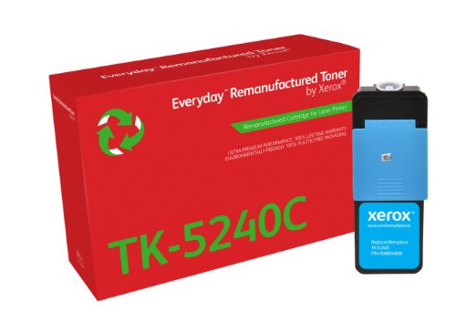 Xerox 006R04808 Toner-kit cyan remanufactured, 3K pages (replaces Kyocera TK-5240C) for Kyocera M 5526