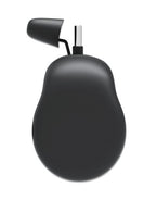 Manhattan Power Bank with integrated USB-C plug, 5000 mAh, Up to 10W output, Kickstand for Use as Charging Phone Holder, Black, One Year Warranty