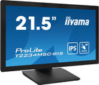 iiyama ProLite 22" Full HD 10pt touchscreen featuring IPS panel technology, touch through glass function and anti fingerprint coating