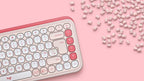 Logitech POP Icon Keys keyboard Universal Bluetooth QWERTY UK English Rose
