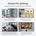 Sony FW-75EZ20L Signage Display Digital signage flat panel 190.5 cm (75") LED Wi-Fi 350 cd/m² 4K Ultra HD Black Android 16/7