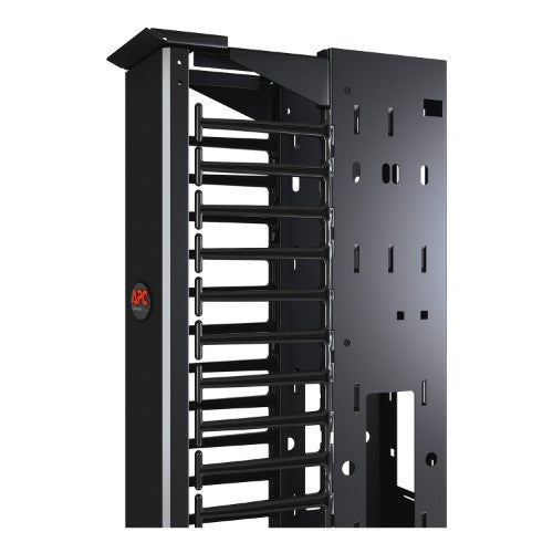 APC Performance, Vertical Cable Manager for 2 & 4 Post Racks, 84"H x 12"W, Double-Sided with Doors