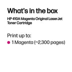 HP CF413A/410A Toner cartridge magenta, 2.3K pages ISO/IEC 19798 for HP Pro M 452