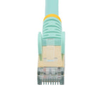 StarTech.com 3m CAT6a Ethernet Cable - 10 Gigabit Shielded Snagless RJ45 100W PoE Patch Cord - 10GbE STP Network Cable w/Strain Relief - Aqua Individually Tested/Wiring is UL Certified/TIA
